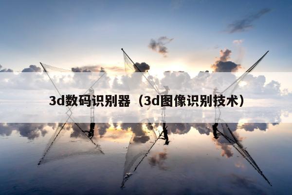 3d数码识别器（3d图像识别技术）