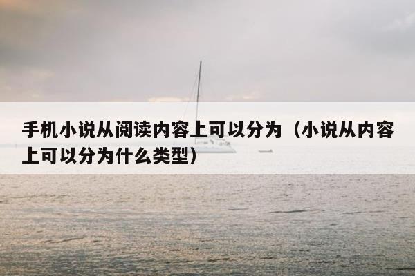 手机小说从阅读内容上可以分为（小说从内容上可以分为什么类型）