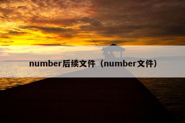 number后续文件（number文件）