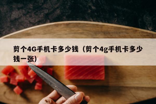 剪个4G手机卡多少钱（剪个4g手机卡多少钱一张）