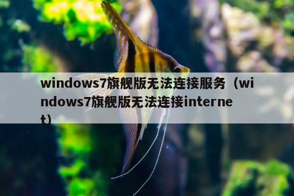 windows7旗舰版无法连接服务（windows7旗舰版无法连接internet）