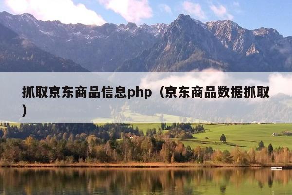 抓取京东商品信息php（京东商品数据抓取）