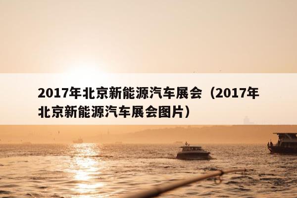 2017年北京新能源汽车展会（2017年北京新能源汽车展会图片）