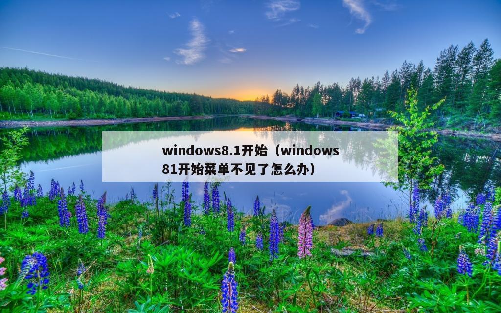 windows8.1开始（windows81开始菜单不见了怎么办）