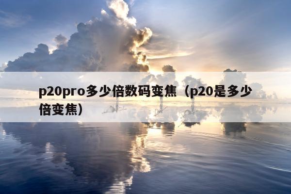 p20pro多少倍数码变焦（p20是多少倍变焦）