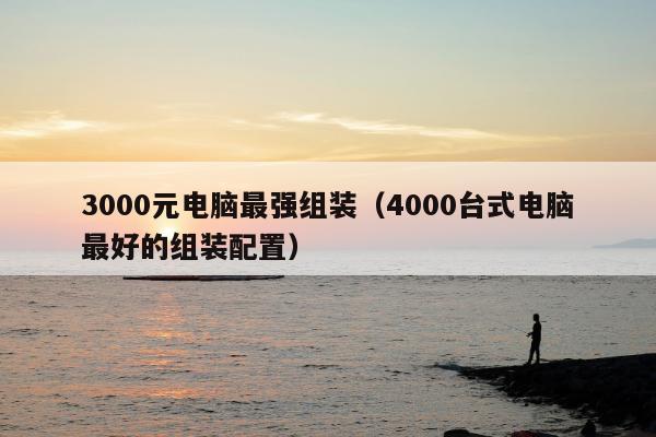 3000元电脑最强组装（4000台式电脑最好的组装配置）