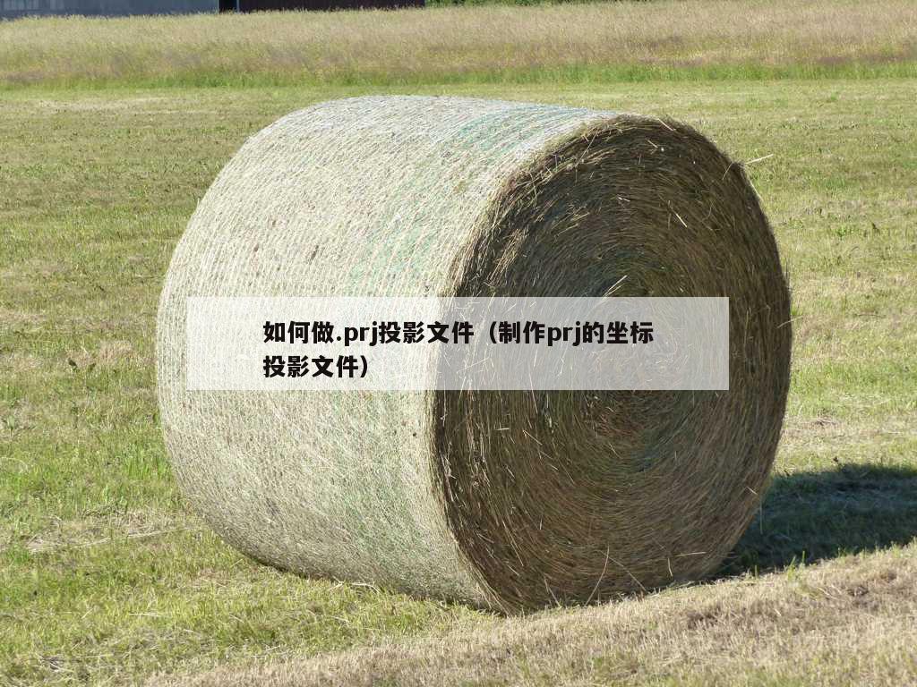 如何做.prj投影文件（制作prj的坐标投影文件）