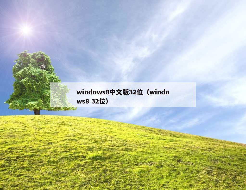 windows8中文版32位（windows8 32位）