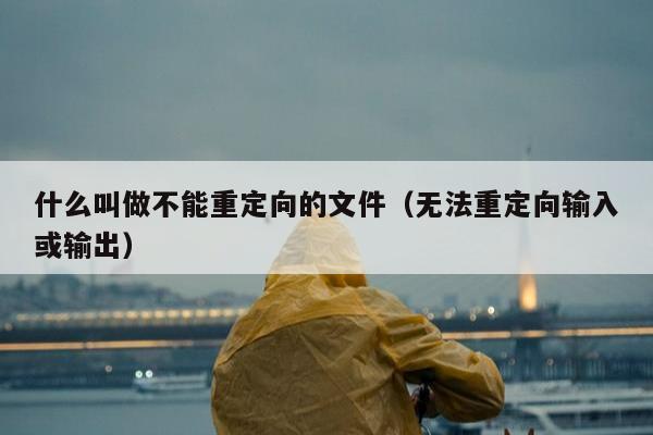 什么叫做不能重定向的文件（无法重定向输入或输出）