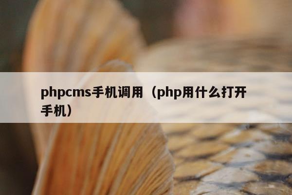 phpcms手机调用（php用什么打开 手机）