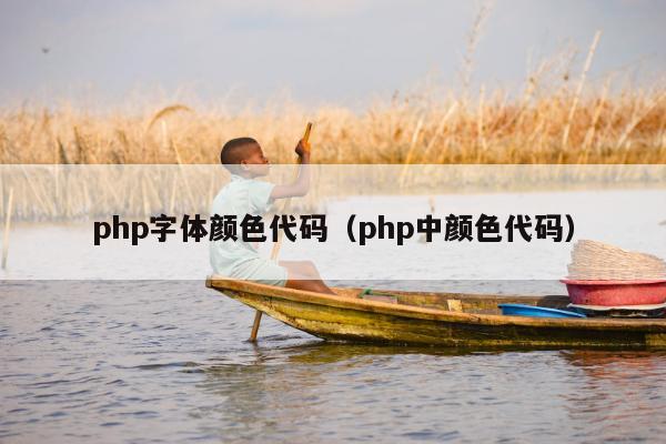 php字体颜色代码（php中颜色代码）