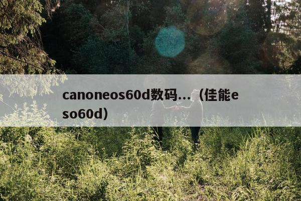 canoneos60d数码...（佳能eso60d）