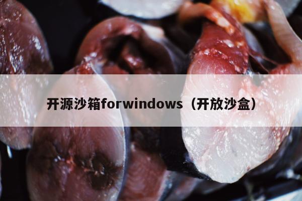 开源沙箱forwindows（开放沙盒）