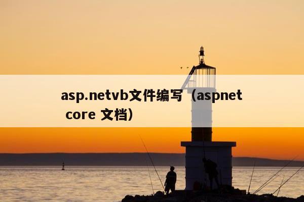 asp.netvb文件编写（aspnet core 文档）