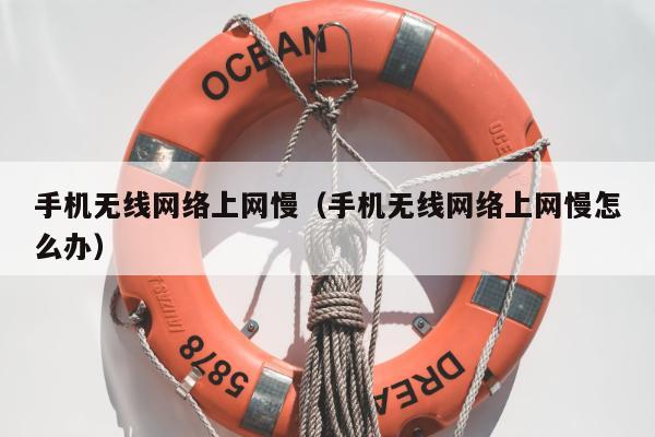 手机无线网络上网慢（手机无线网络上网慢怎么办）