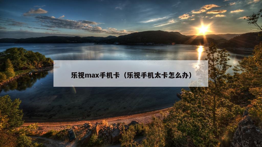 乐视max手机卡（乐视手机太卡怎么办）