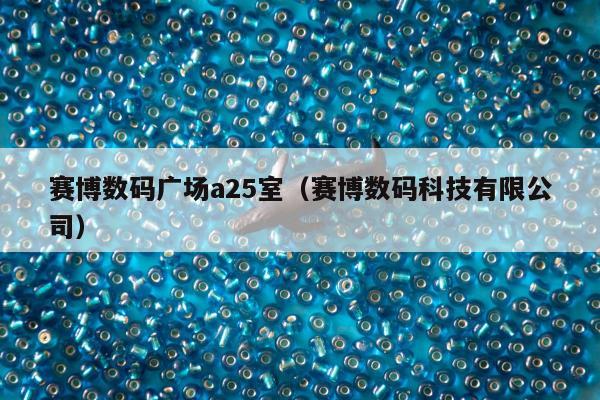 赛博数码广场a25室（赛博数码科技有限公司）