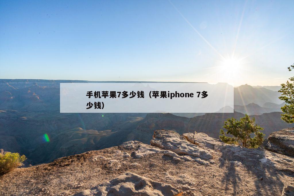 手机苹果7多少钱（苹果iphone 7多少钱）