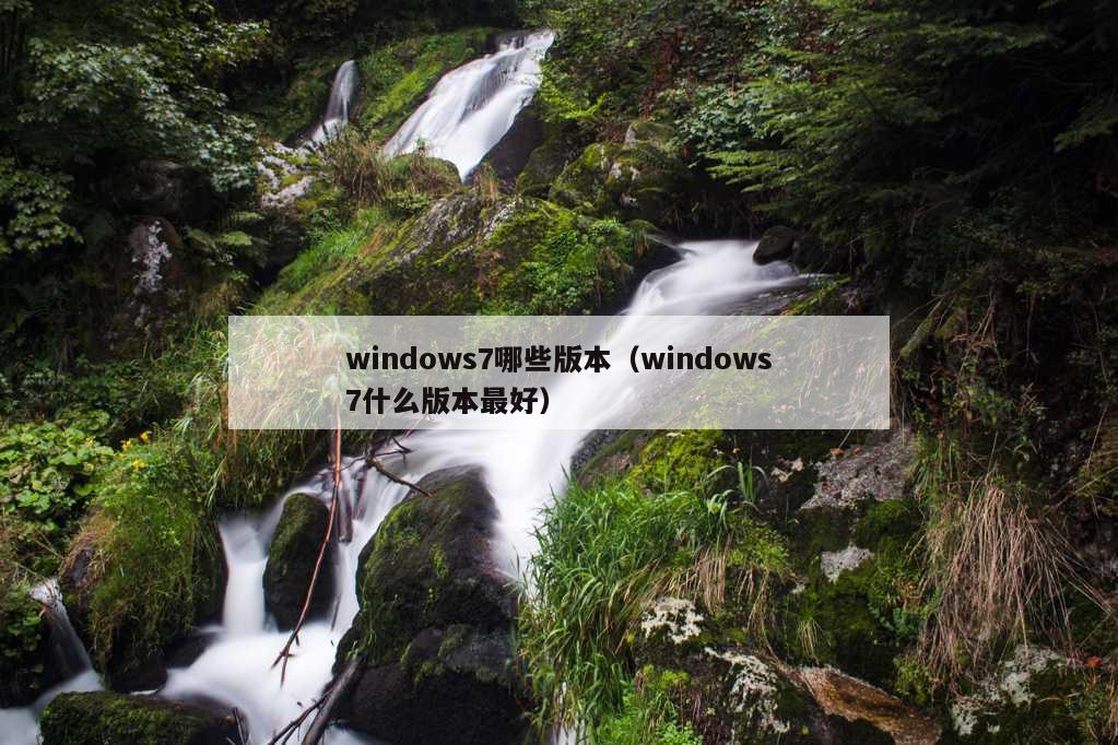 windows7哪些版本（windows7什么版本最好）