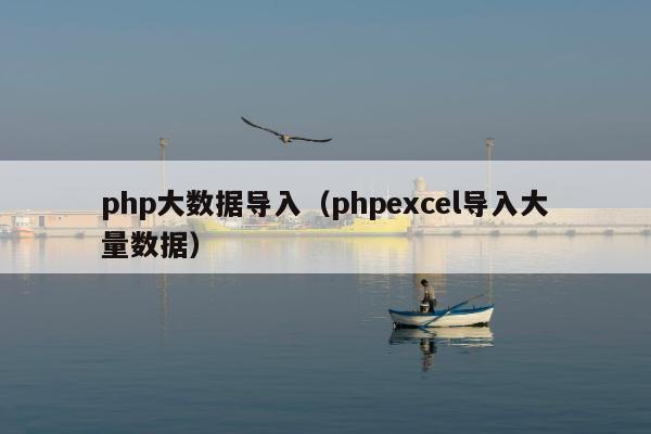 php大数据导入（phpexcel导入大量数据）