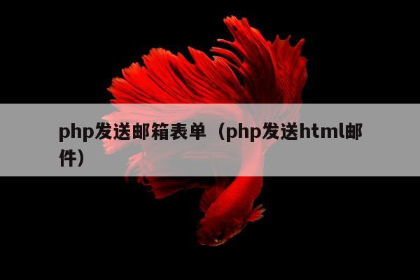 php发送邮箱表单（php发送html邮件）