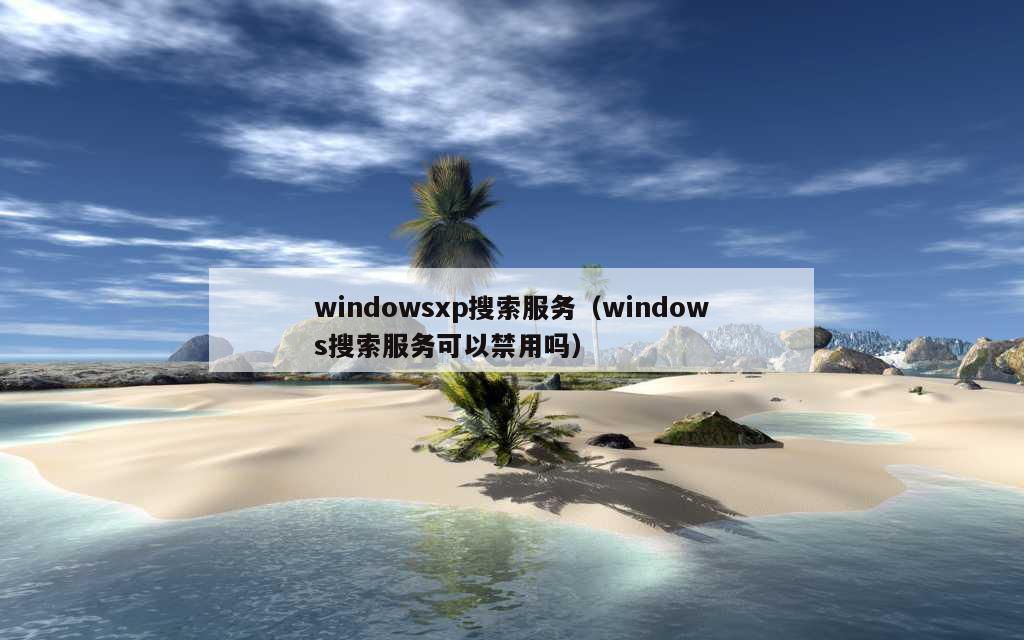 windowsxp搜索服务（windows搜索服务可以禁用吗）