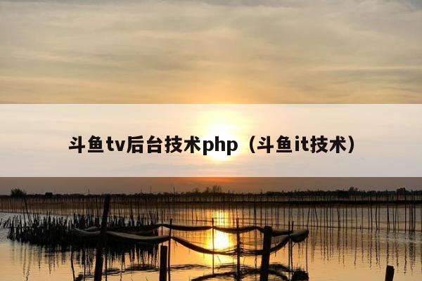 斗鱼tv后台技术php（斗鱼it技术）