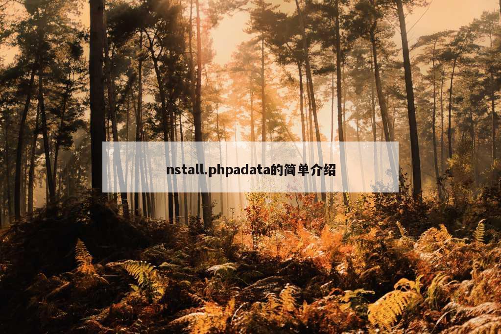 nstall.phpadata的简单介绍