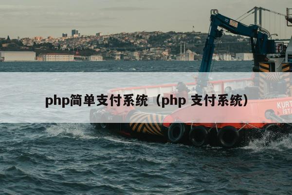 php简单支付系统（php 支付系统）