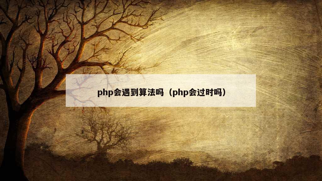 php会遇到算法吗（php会过时吗）