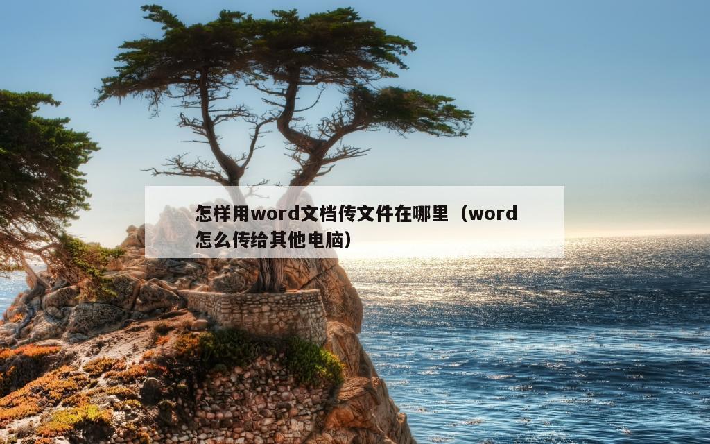 怎样用word文档传文件在哪里（word怎么传给其他电脑）