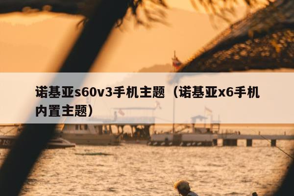 诺基亚s60v3手机主题（诺基亚x6手机内置主题）