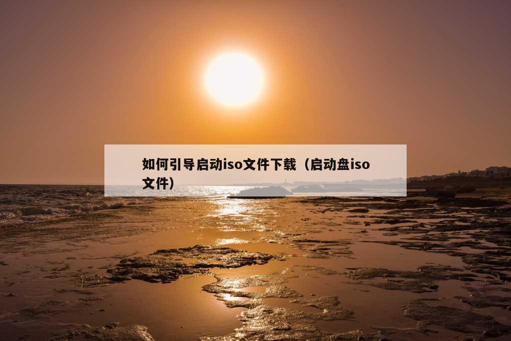 如何引导启动iso文件下载（启动盘iso文件）