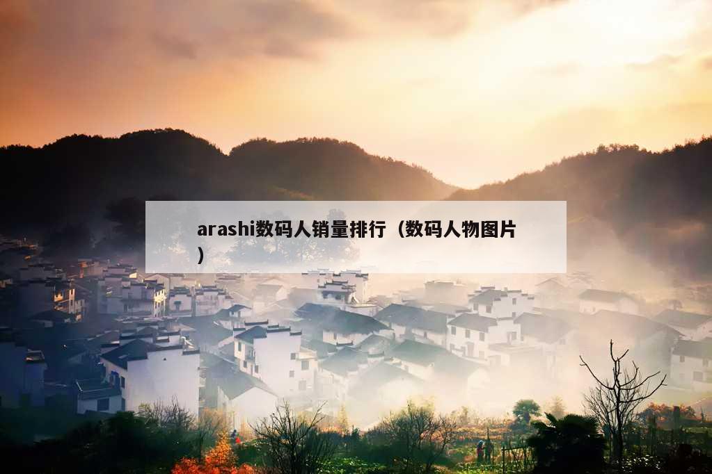 arashi数码人销量排行（数码人物图片）