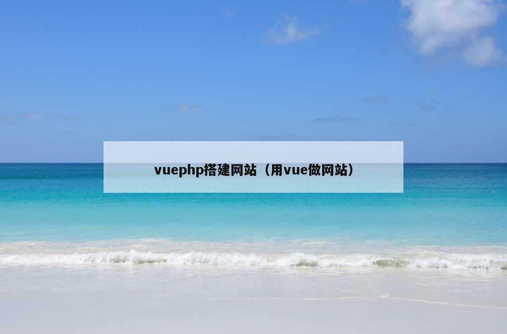 vuephp搭建网站（用vue做网站）