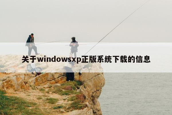 关于windowsxp正版系统下载的信息