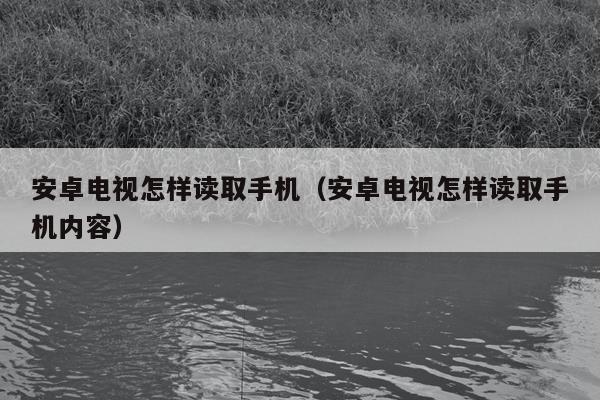 安卓电视怎样读取手机（安卓电视怎样读取手机内容）