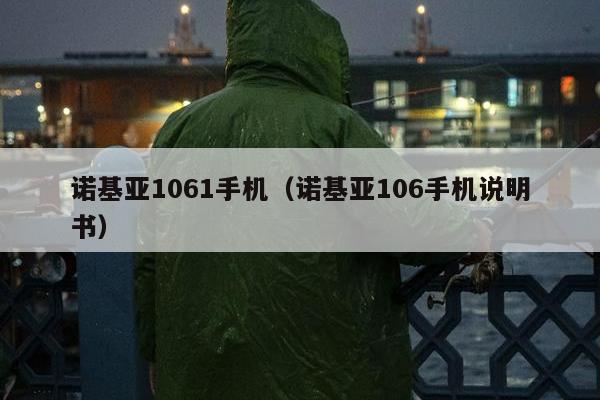 诺基亚1061手机（诺基亚106手机说明书）