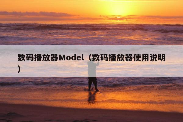 数码播放器Model（数码播放器使用说明）