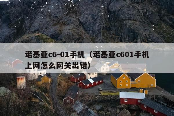 诺基亚c6-01手机（诺基亚c601手机上网怎么网关出错）