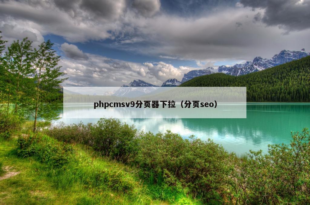 phpcmsv9分页器下拉（分页seo）