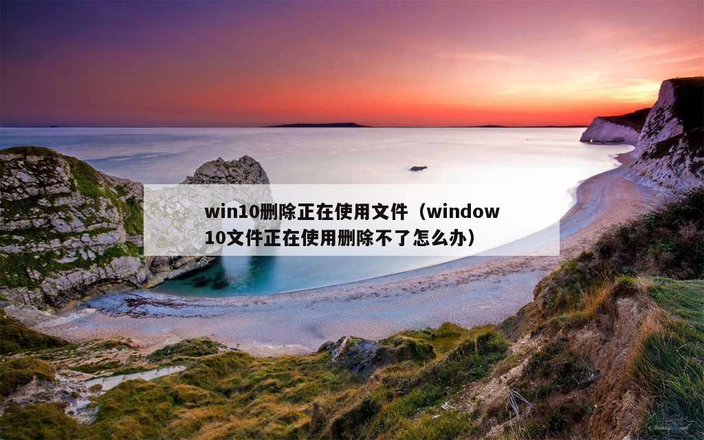 win10删除正在使用文件（window10文件正在使用删除不了怎么办）