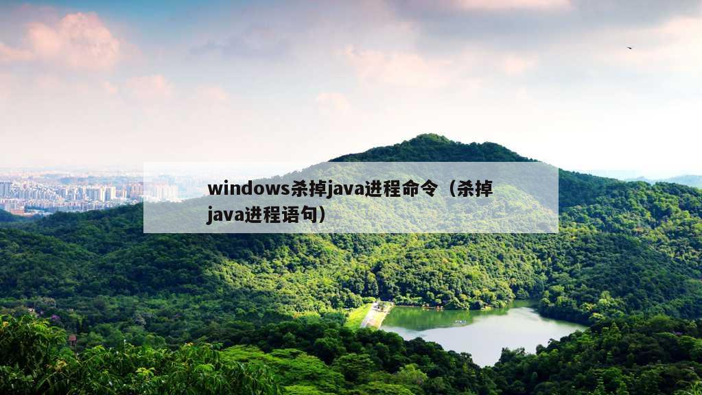 windows杀掉java进程命令（杀掉java进程语句）