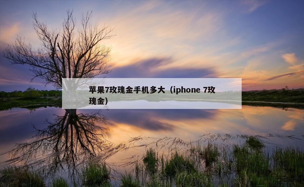 苹果7玫瑰金手机多大（iphone 7玫瑰金）