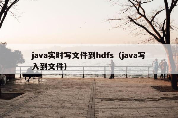 java实时写文件到hdfs（java写入到文件）