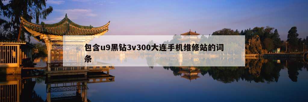 包含u9黑钻3v300大连手机维修站的词条