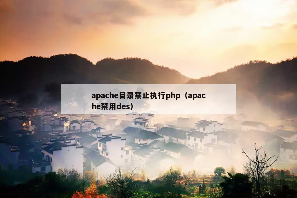 apache目录禁止执行php（apache禁用des）