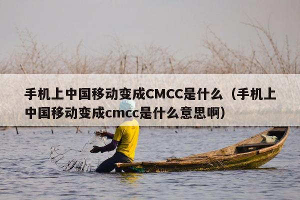 手机上中国移动变成CMCC是什么（手机上中国移动变成cmcc是什么意思啊）