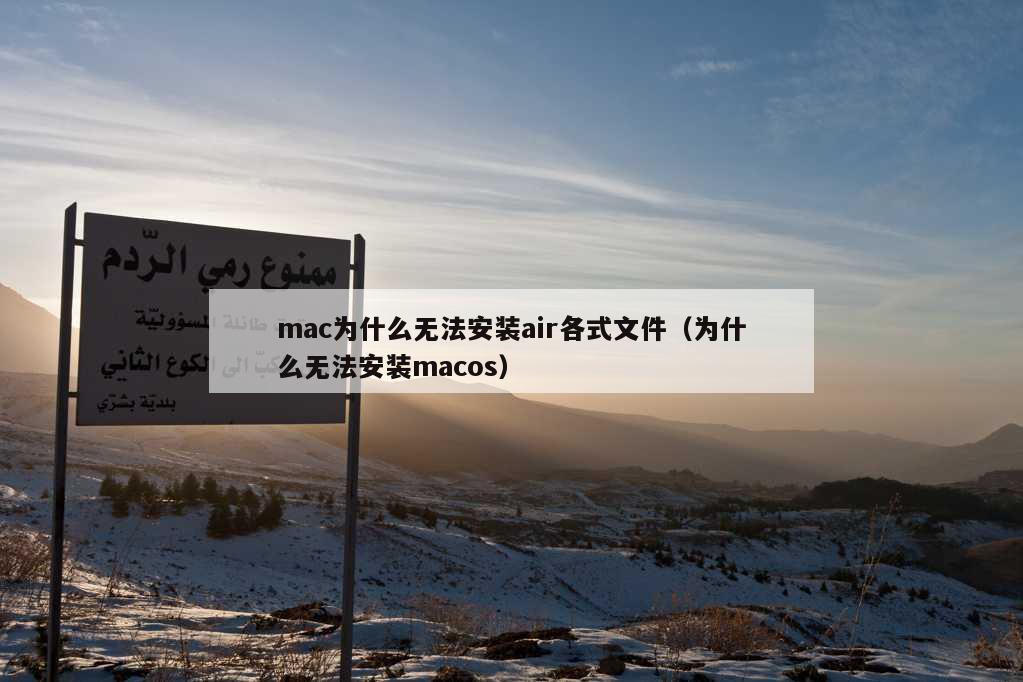 mac为什么无法安装air各式文件（为什么无法安装macos）