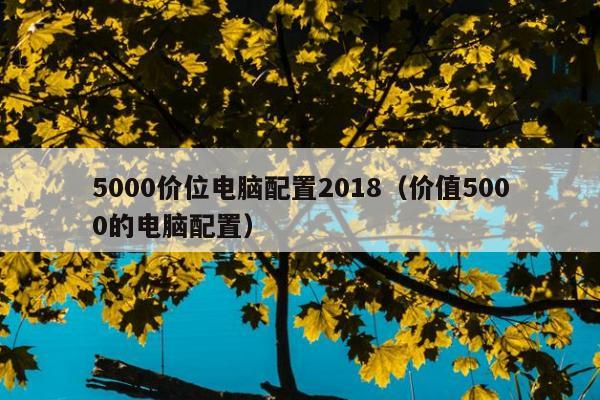 5000价位电脑配置2018（价值5000的电脑配置）